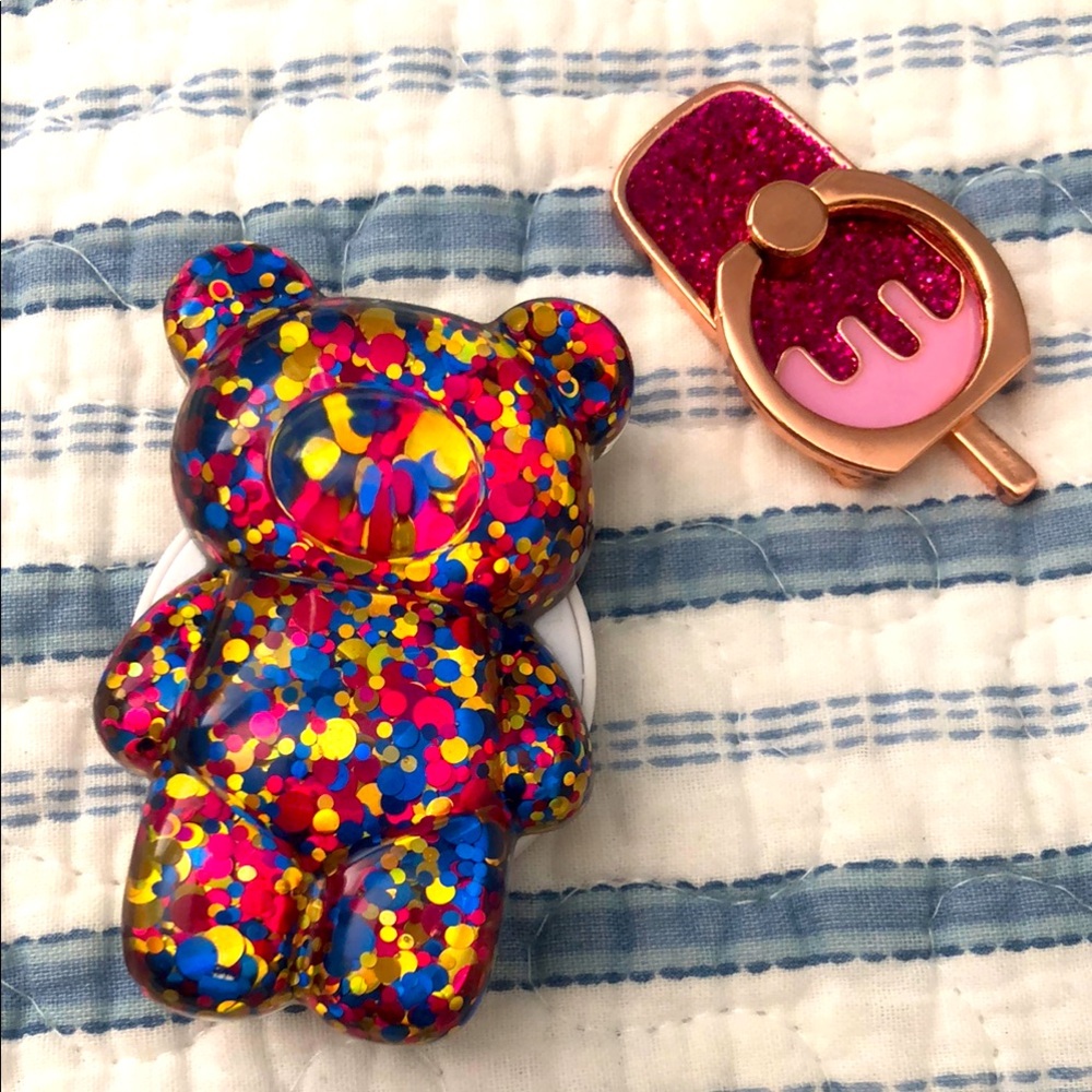 Bear & Ice Cream Phone Grip/Ring Stand